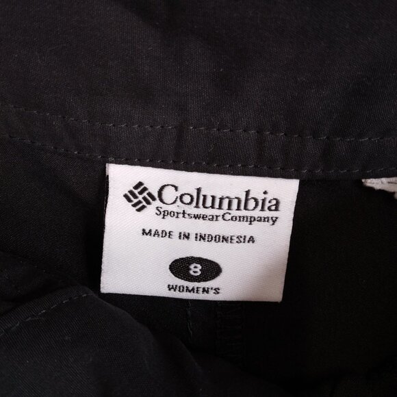 Columbia Omnishade Black Shorts Size 8 - Picture 6 of 7